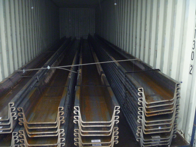 304 ton 3W Warm gewalst damwand verscheept naar de VS