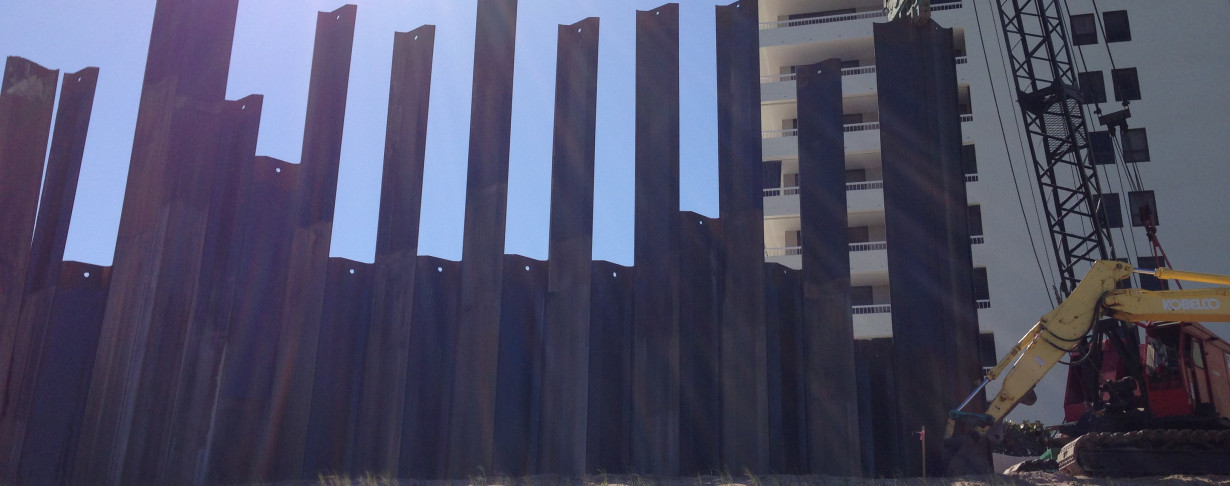 Duwen / drukken Damwand