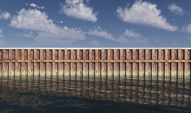 SPW - Damwand muur ontwerp