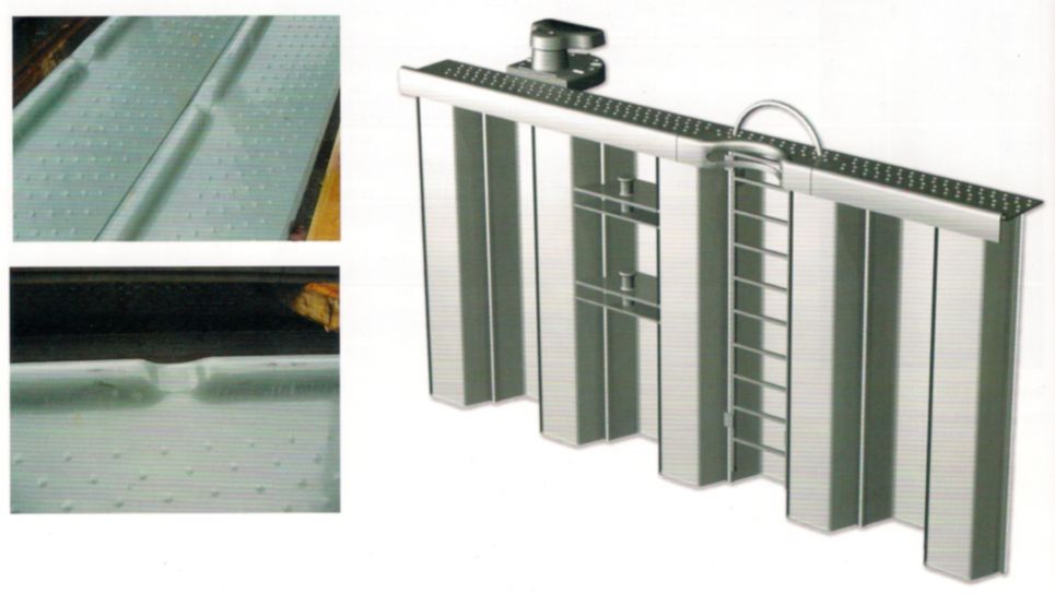 Damwand muur cappings