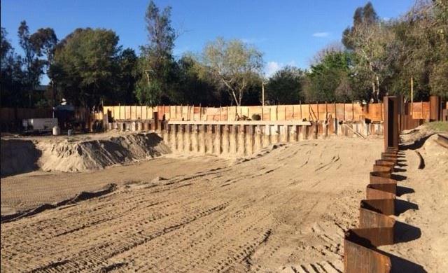 Permanente damwand kelder muur